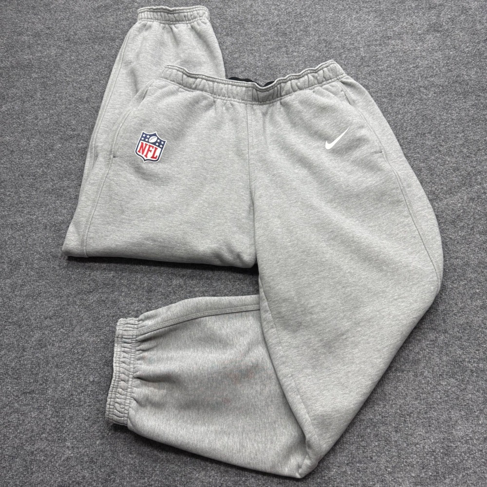 Nike NFL Training Equipment Mens Gray Fleece Jogger Sweatpants Large L
